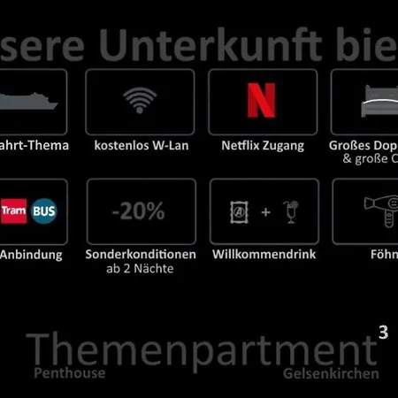 아파트 Themenpartment Himmel Und Mehr Penthouse *
