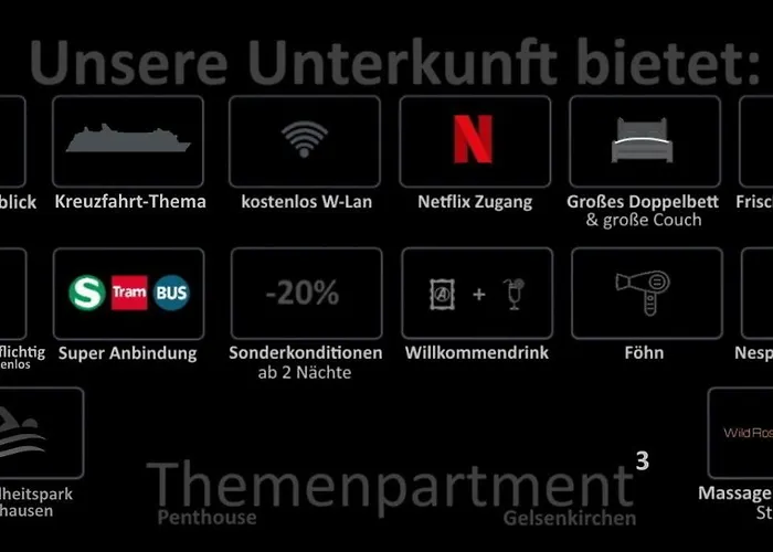 Appartement Themenpartment Himmel Und Mehr Penthouse *